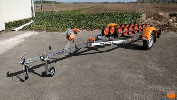Bådtrailer. Inflate 750- 13'' - 525 unbraked 1 axle.